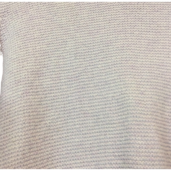 Madewell Womens Sweater Size Large Lavender Cotton Blend Knit Pullover - Picture 2 of 4